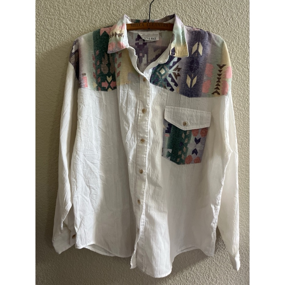 Vintage Casey & Max Western Long Sleeve Shirt